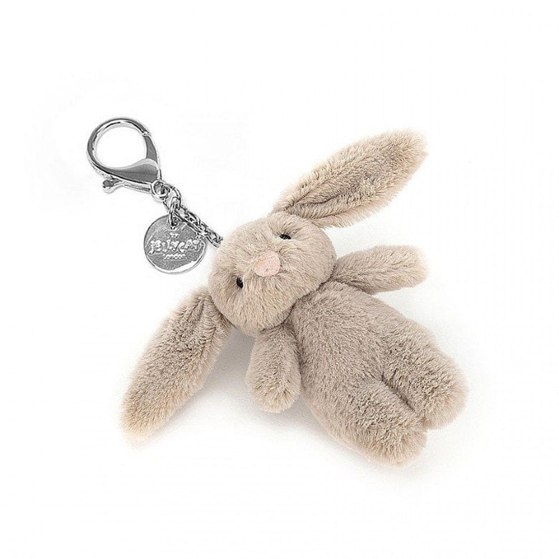 Jellycat Bashful Bunny Beige Bag Charm
