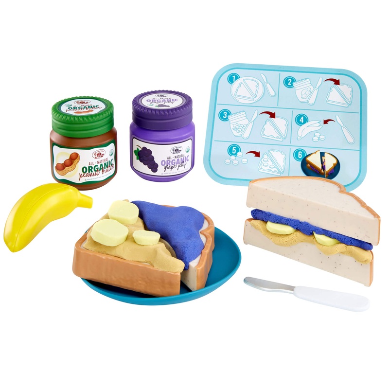 Creative Chefs  Peanut Butter & Jelly Kit  Sandwich-Making Playset