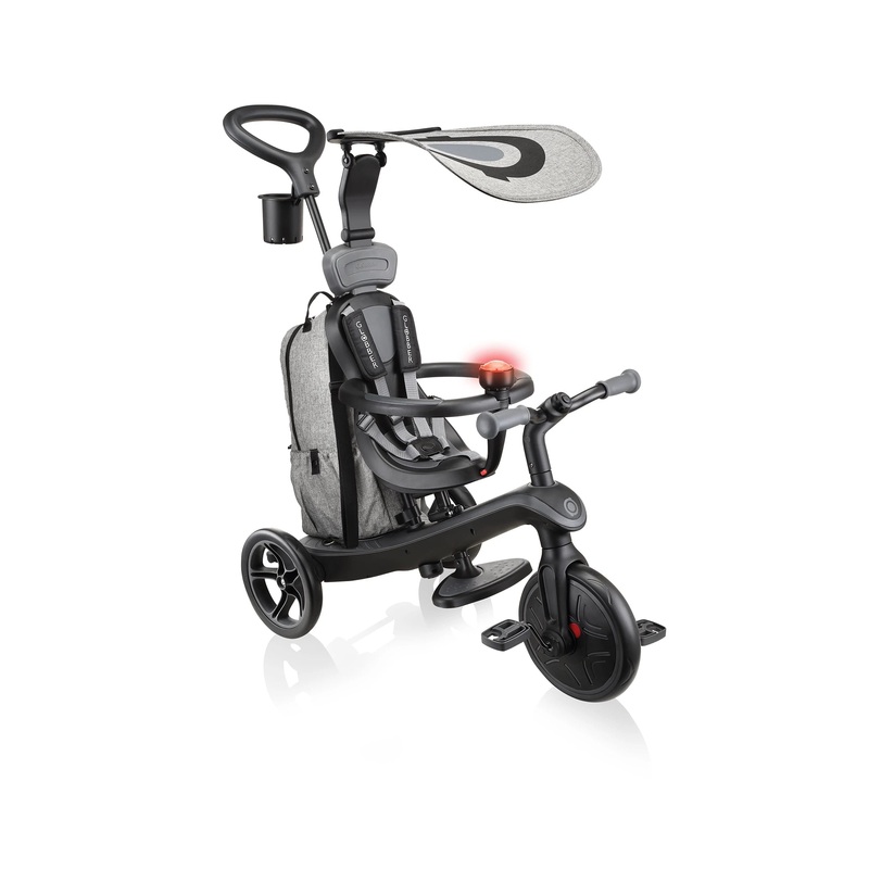 Globber Explorer Trike 4in1 Deluxe Play Black/Grey