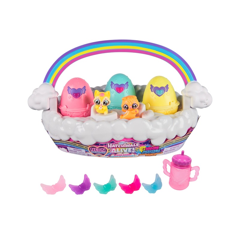 Hatchimals Alive Neon Rainbow Basket