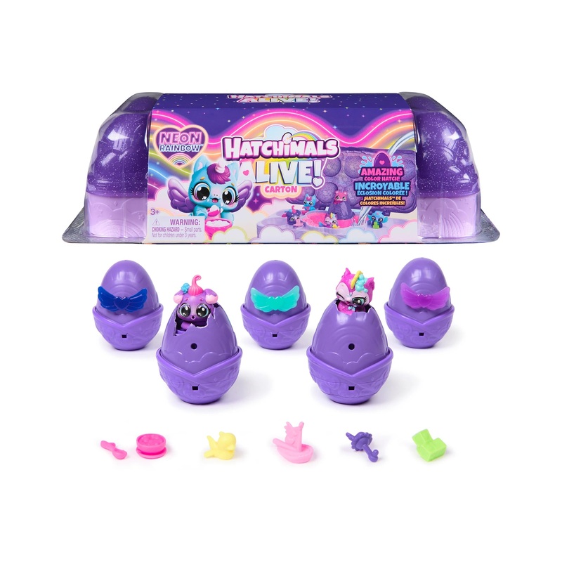 Hatchimals Alive Neon Rainbow Carton