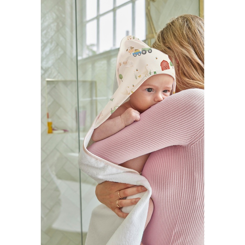 Little Stuff Farm Friends Hooded Towel