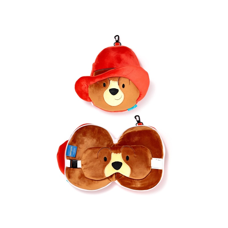Relaxeazzz Paddington Shaped Travel Pillow & Eye Mask