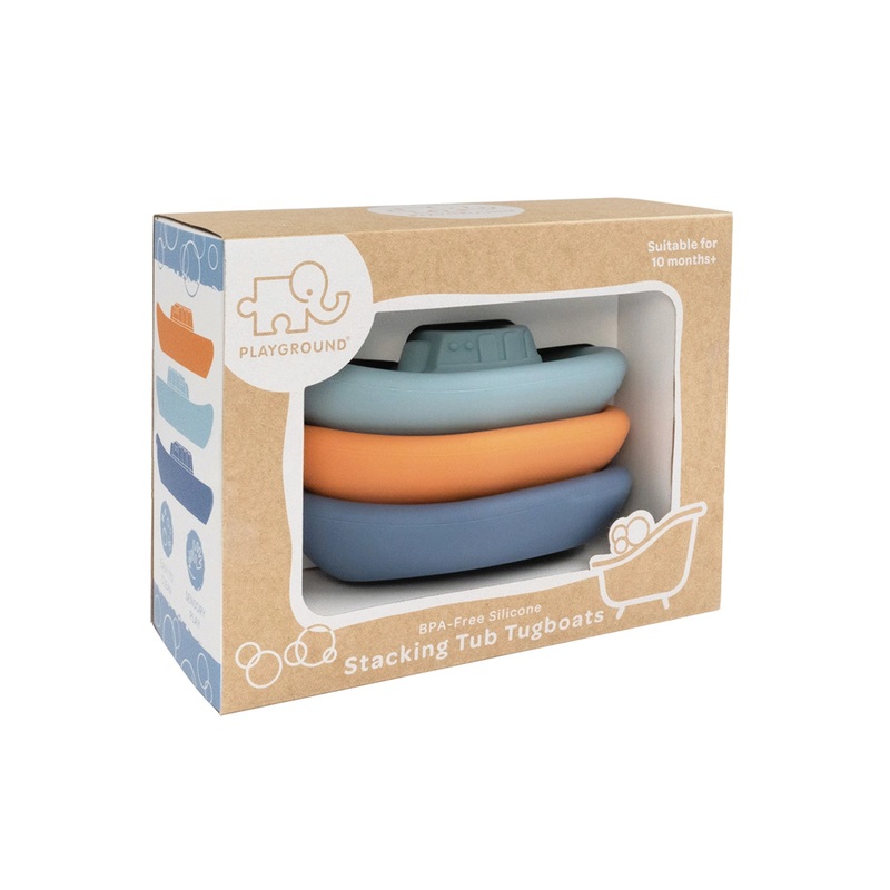 Silicone Tubtime Tug Boat 3 Pack