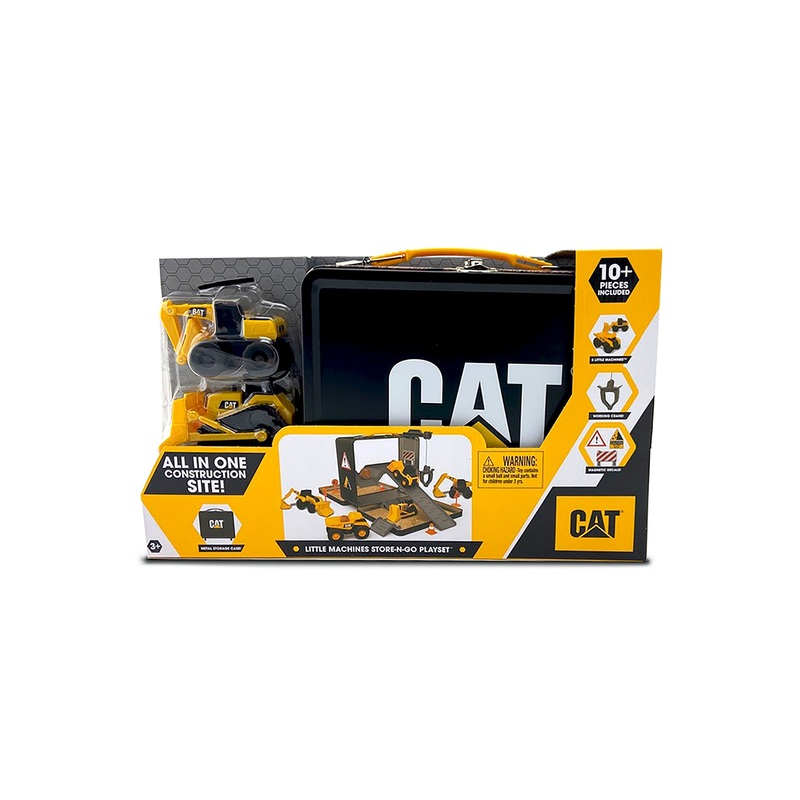 CAT Little Machines Stre n Go Playset with 3 Extra Vehicles