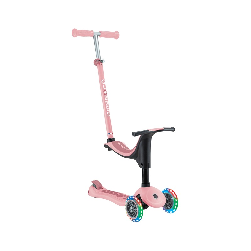 Globber Go Sporty Lights V2 Pastel Pink/Deep Pink