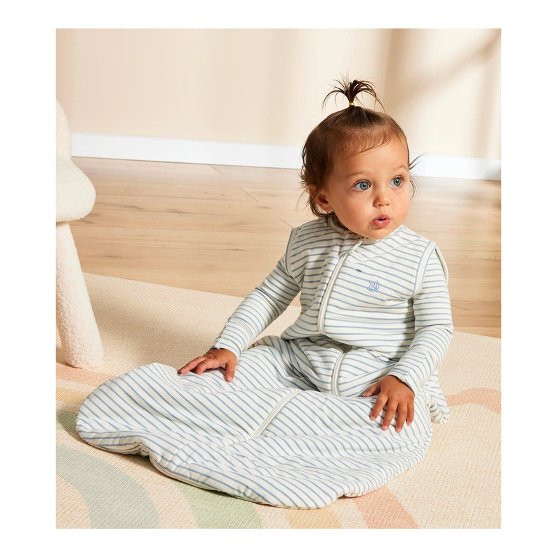 Grow Kindly 1.0 TOG Sleeping Bag - Dusk Blue Stripe