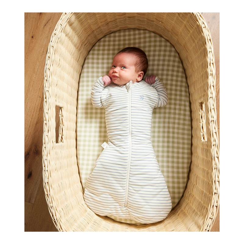 Grow Kindly 2.5 TOG Swaddle Sleeping Bag - Dusk Blue Stripe