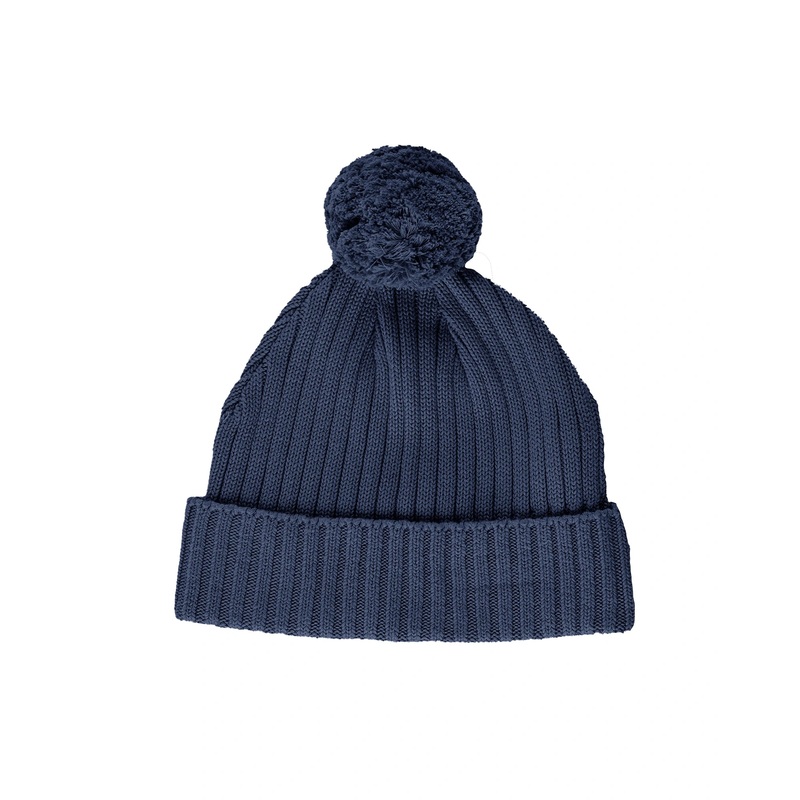 Kynd Baby Chunky Rib Knit Beanie - Navy