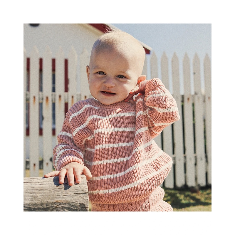 Kynd Baby Chunky Rib Knit Jumper - Cameo