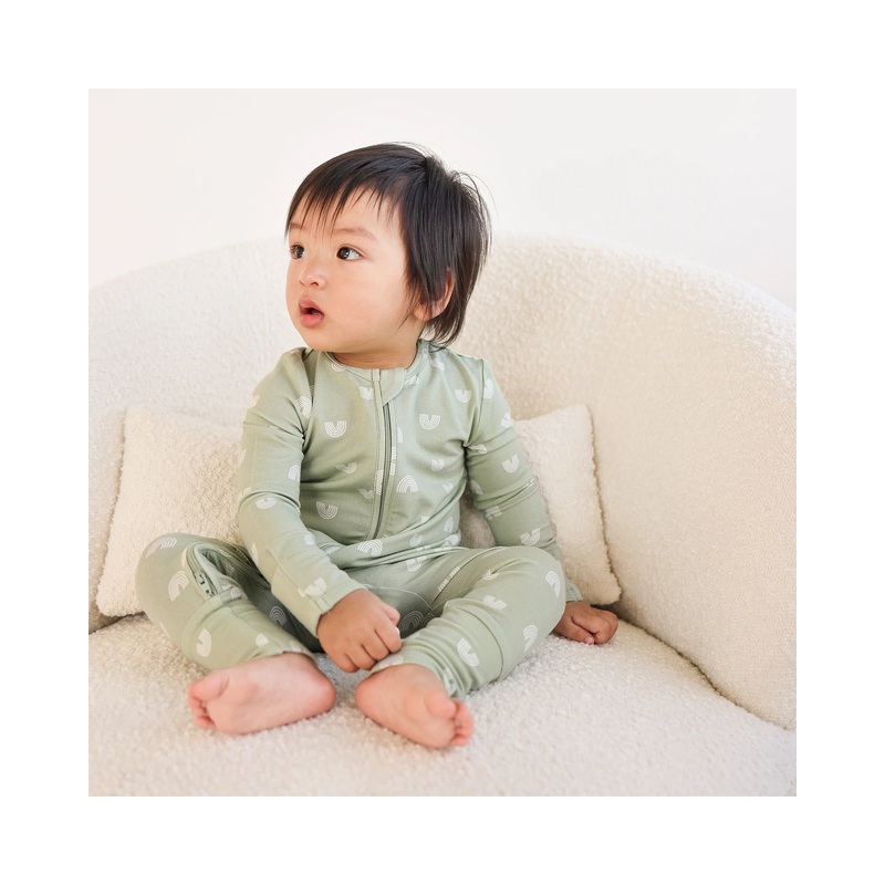 Kynd Baby Day Or Night Onesie - Sage Over The Rainbow