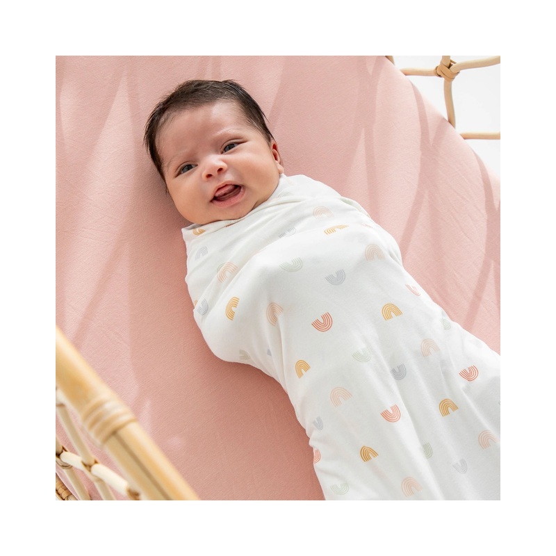 Kynd Baby Large Stretchy Swaddle - Lilac Over The Rainbow