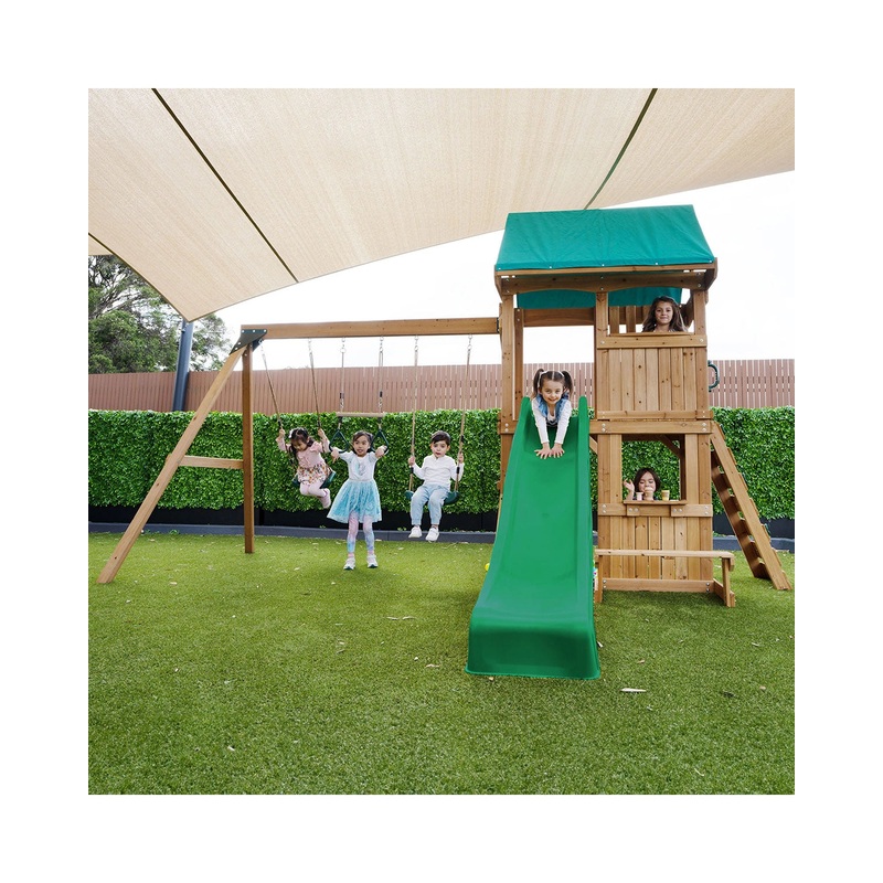 Lifespan Kids Carindale Play Centre Set with 2.2m Green Slide