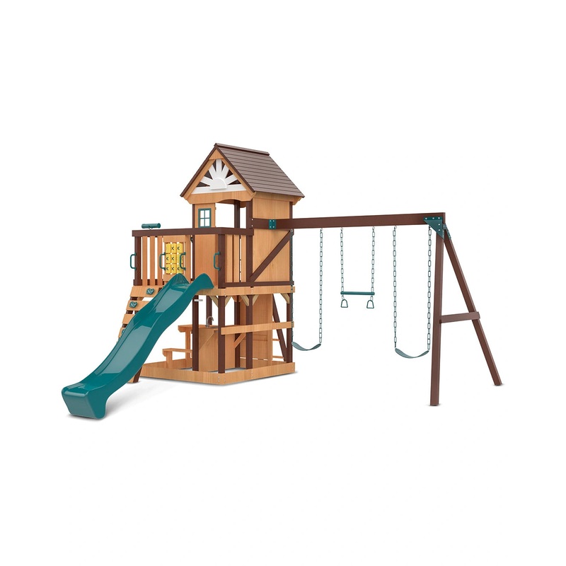 Lifespan Kids Coventry Play Centre Set with 2.2m Green Slide