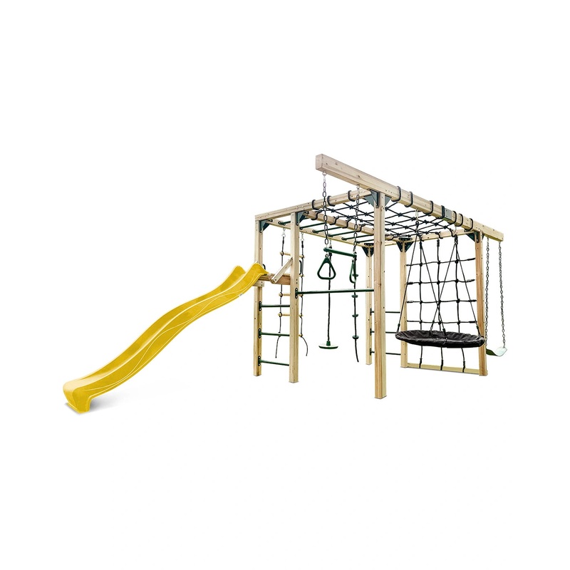 Lifespan Kids Orangutan Climbing Cube Jungle Gym Play Centre + Yellow Slide