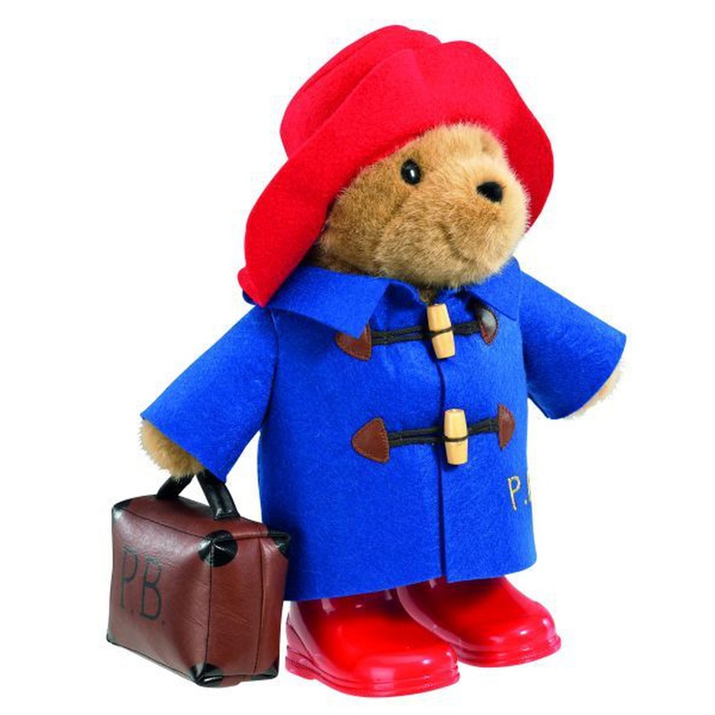 Paddington Bear with Blue Coat and Suitcase