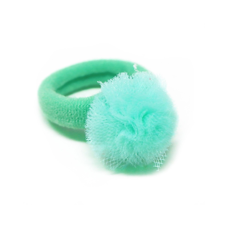 Pink Poppy Elastic Baby Pastel Pom Pom