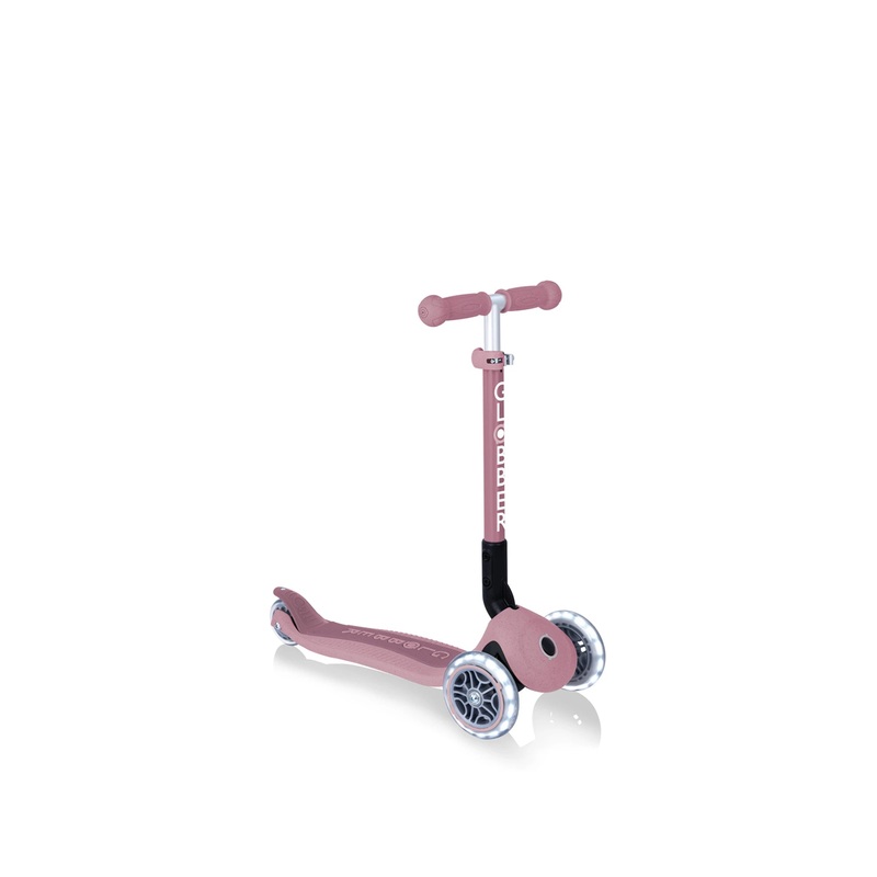 Globber ECOLOGIC JUNIOR Foldable Scooter Lights Berry