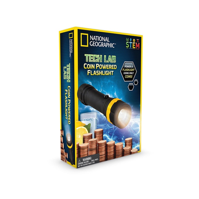 National Geographic Coin Powered Flashlight