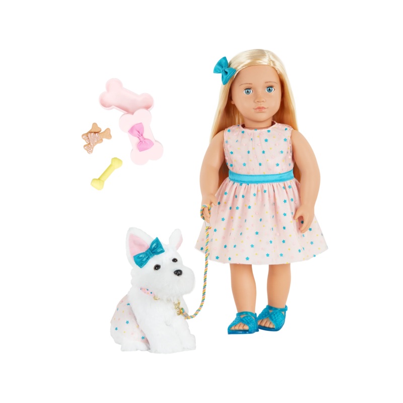 Our Generation Doll Cadence with Pet Dog Cookie