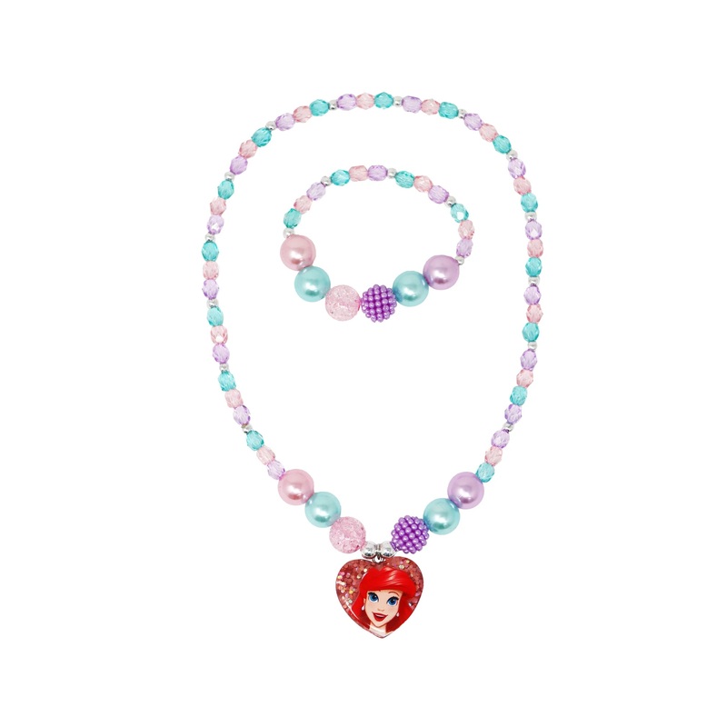 Pink Poppy Disney Princess Ariel Necklace & Bracelet Set