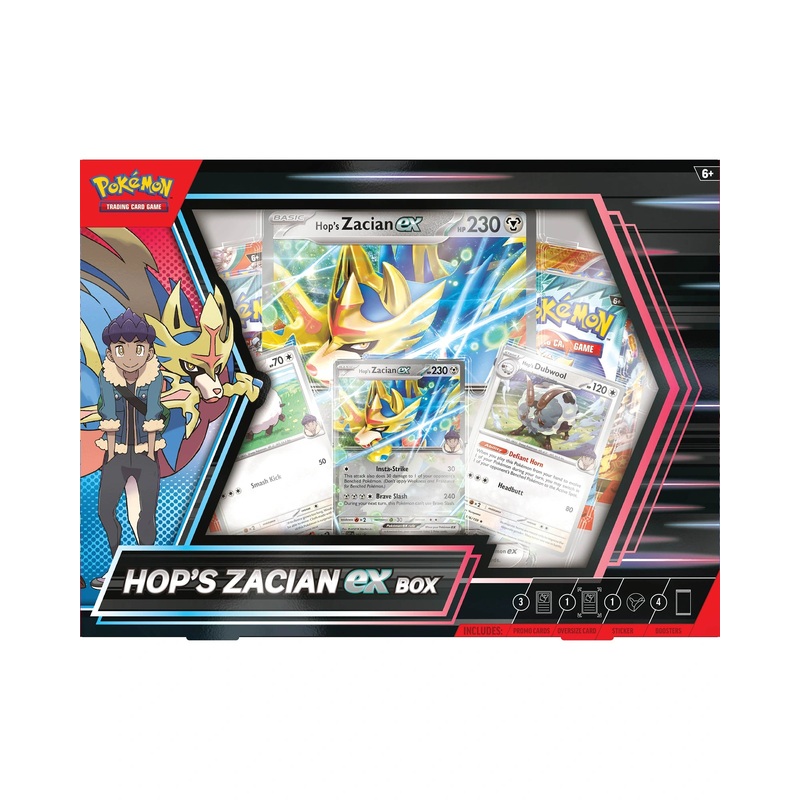 Pokemon TCG Hops Zacian ex Box - Assorted