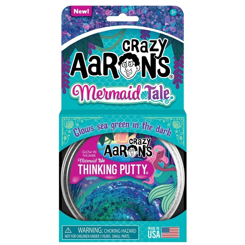 Aarons Putty 4 Inch Glowbrights Mermaid Tale