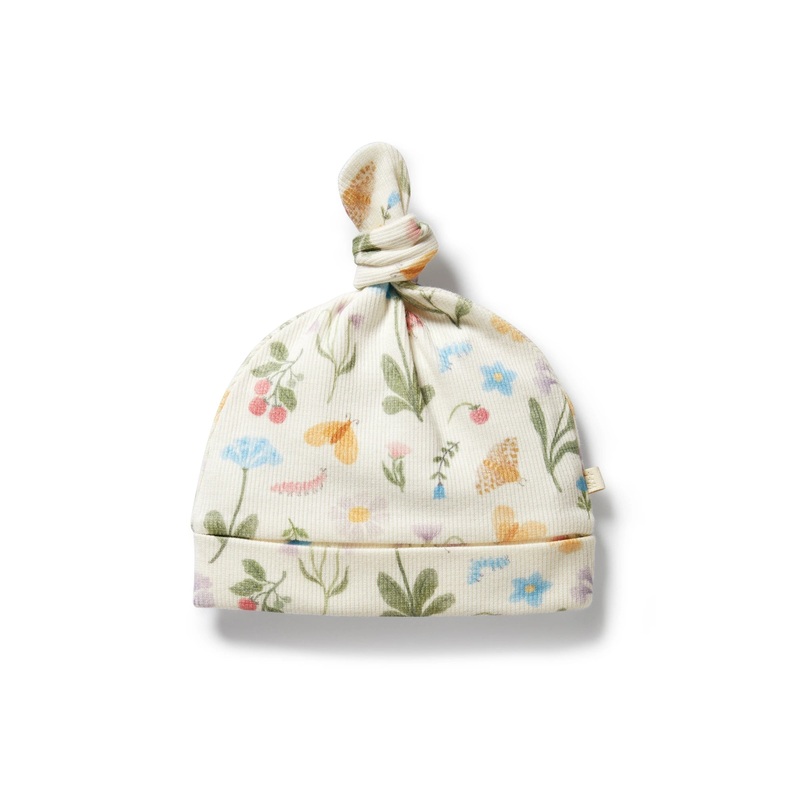 Blooming Bliss Organic Rib Knot Hat