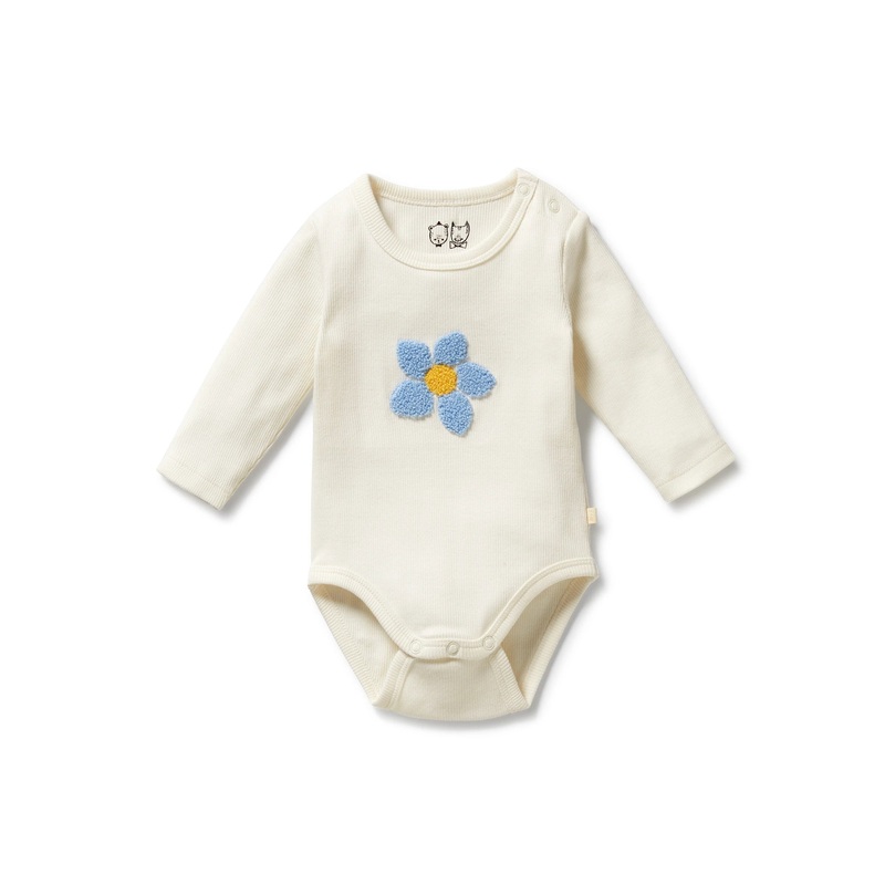 Blooming Bliss Organic Rib Long Sleeved Bodysuit