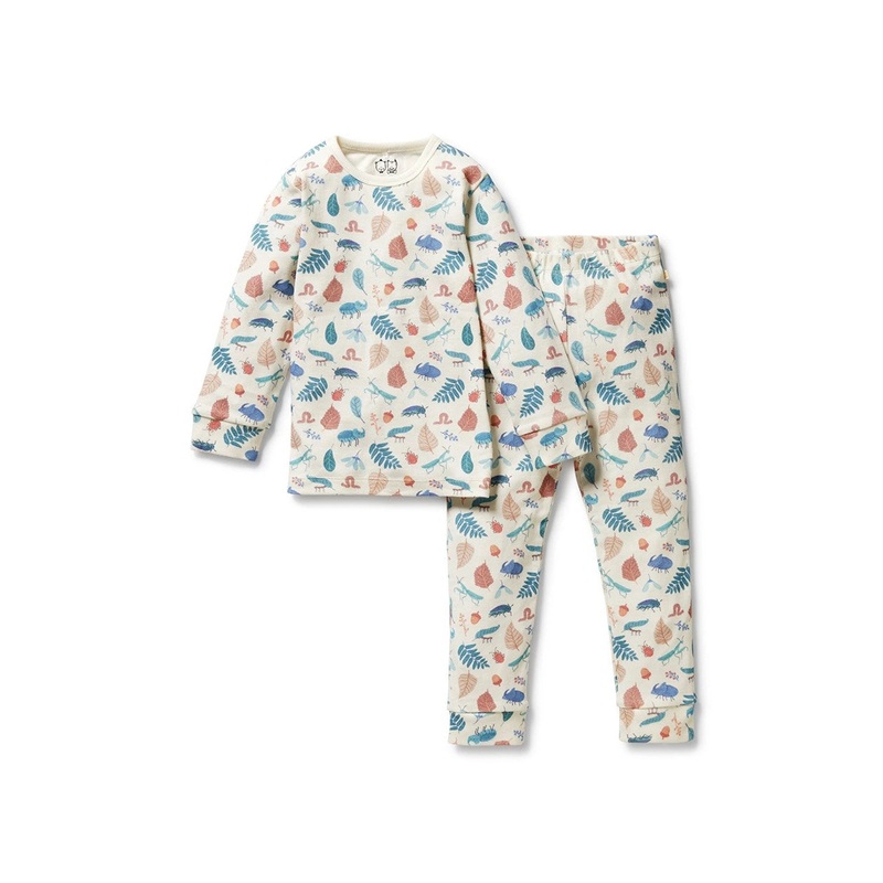 Bug Brigade Organic Rib Long Sleeved Pyjamas