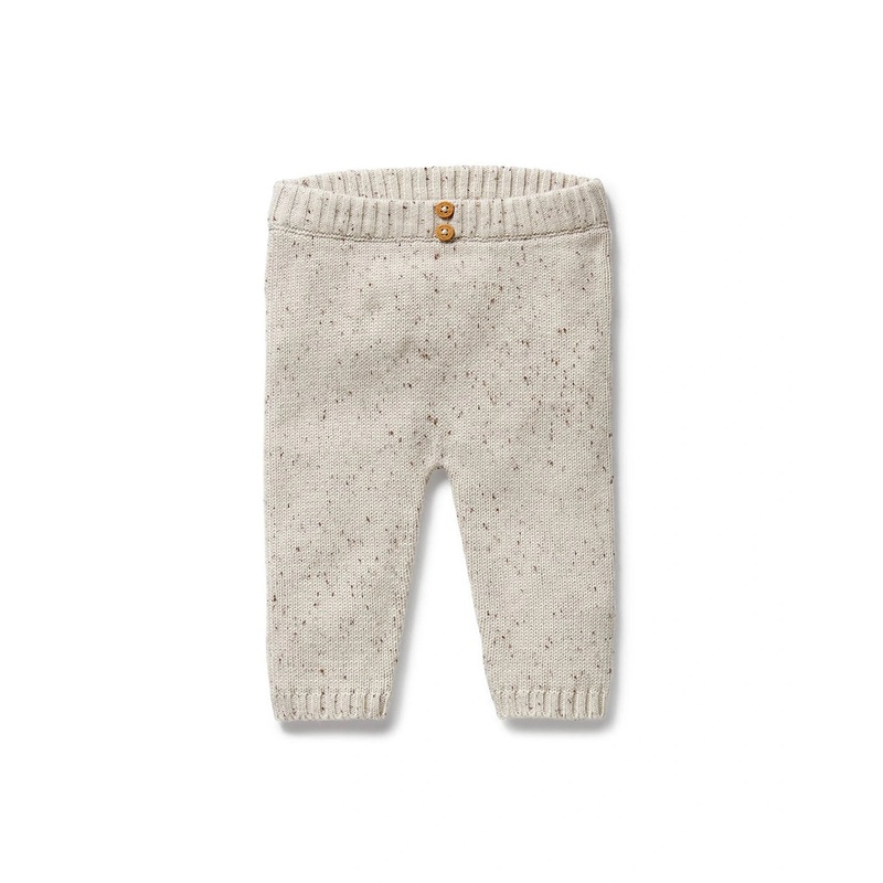 Cookie and Cream Organic Knitted Legging