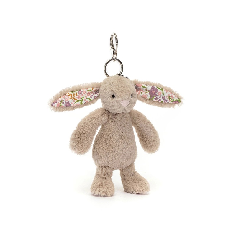 Jellycat Bashful Beige Petal Bunny Bag Charm