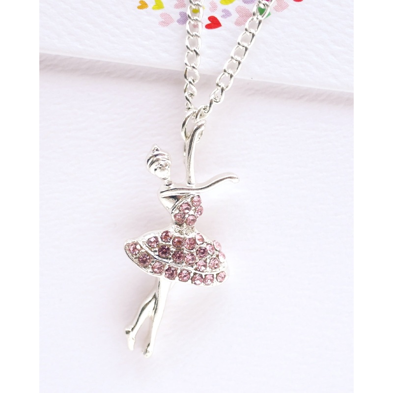 Lauren Hinkley Pink Ballerina Necklace Boxed