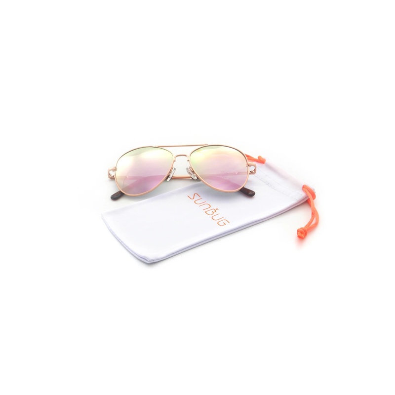 Sunbug Rose Gold Pilot Sunglasses