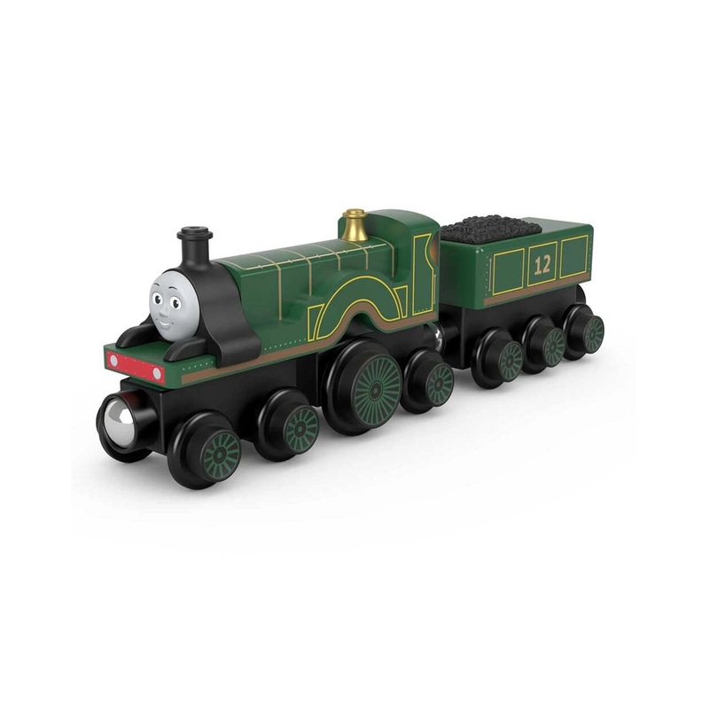 Fisher Price Thomas and Friends Wooden Railway Emily Engine And Coal Car
