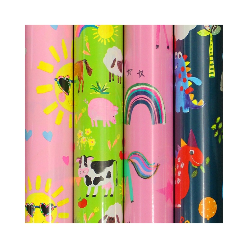 Juvenile - Assorted Roll Wrap 2M 4 designs
