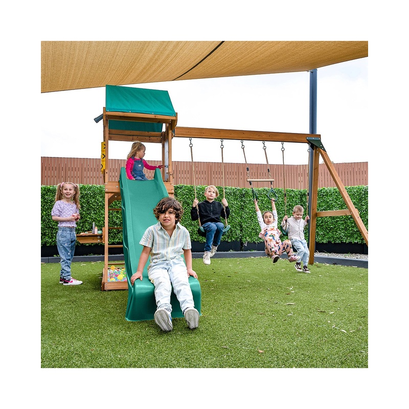 Lifespan Kids Birmingham Play Centre Set with 2.2m Green Slide
