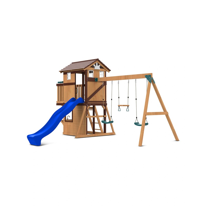 Lifespan Kids Darlington Play Centre Set with 2.2m Blue Slide