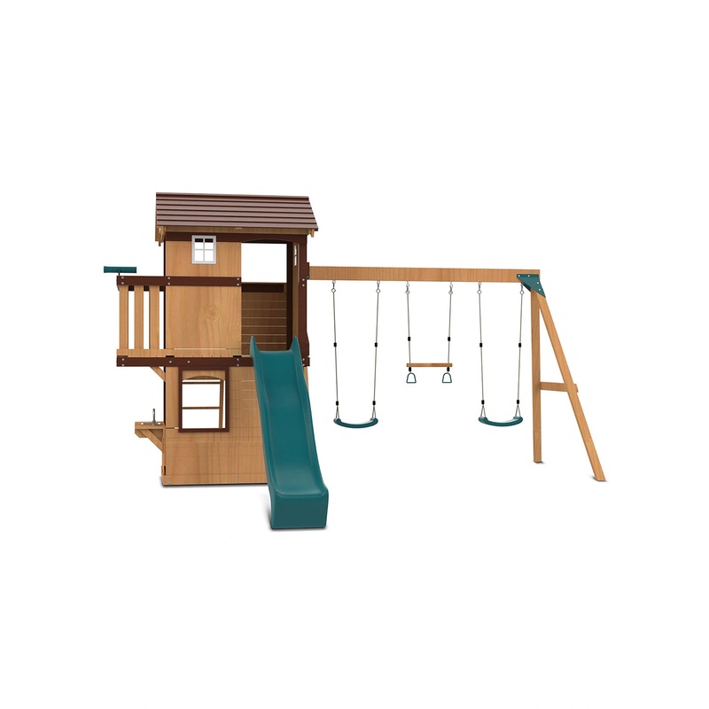 Lifespan Kids Darlington Play Centre Set with 2.2m Green Slide