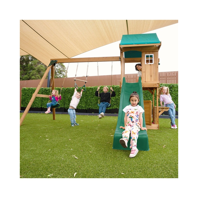 Lifespan Kids Montrose Play Centre Set with 2.2m Green Slide