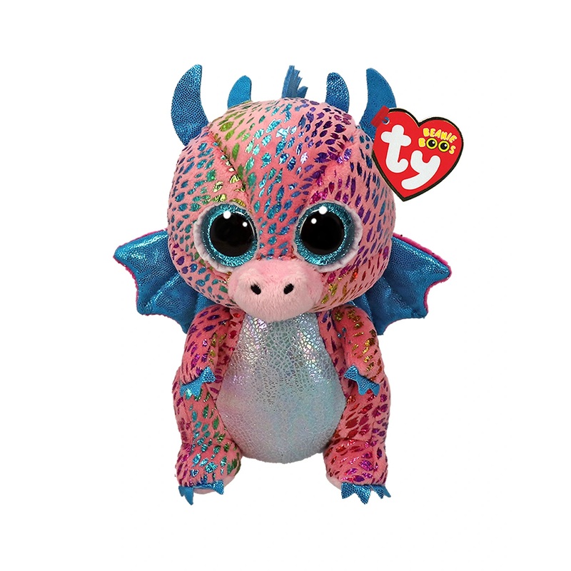 TY Regular Flint Pink Dragon