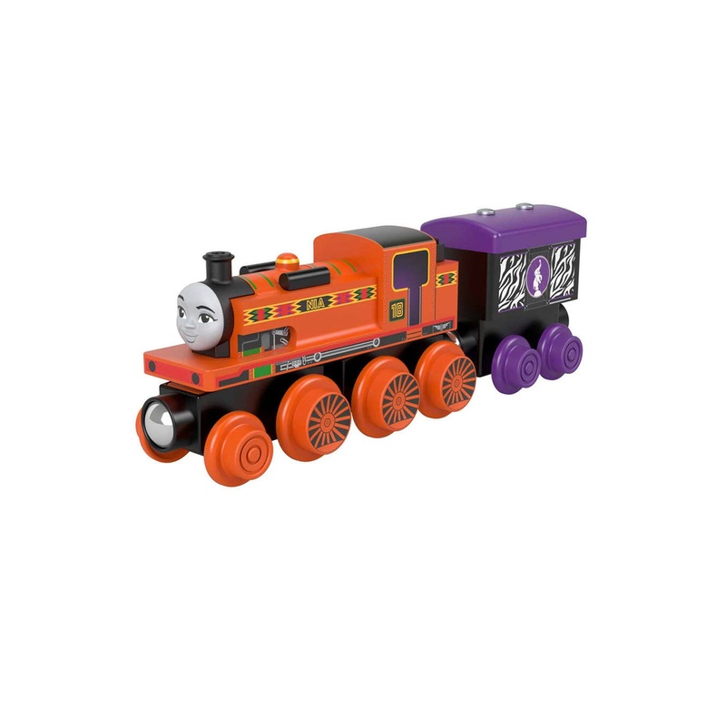 Fisher Price Thomas and Friends Wooden Railway Nia Engine And Cargo Car
