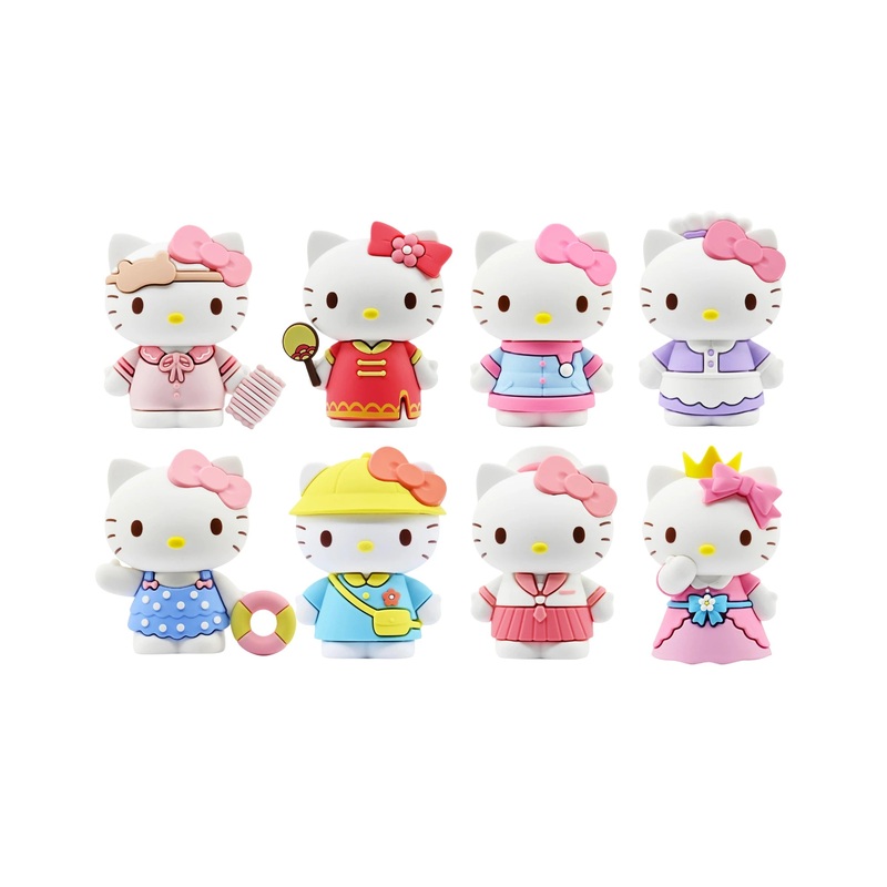 Hello Kitty Dress Up Diary Figureine 7CM - Assorted