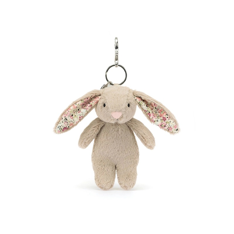Jellycat Blossom Beige Bunny Bag Charm
