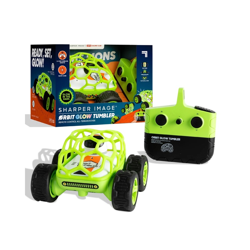 Sharper Image Toy Remote Control Orbit Tumbler Glow in the Dark