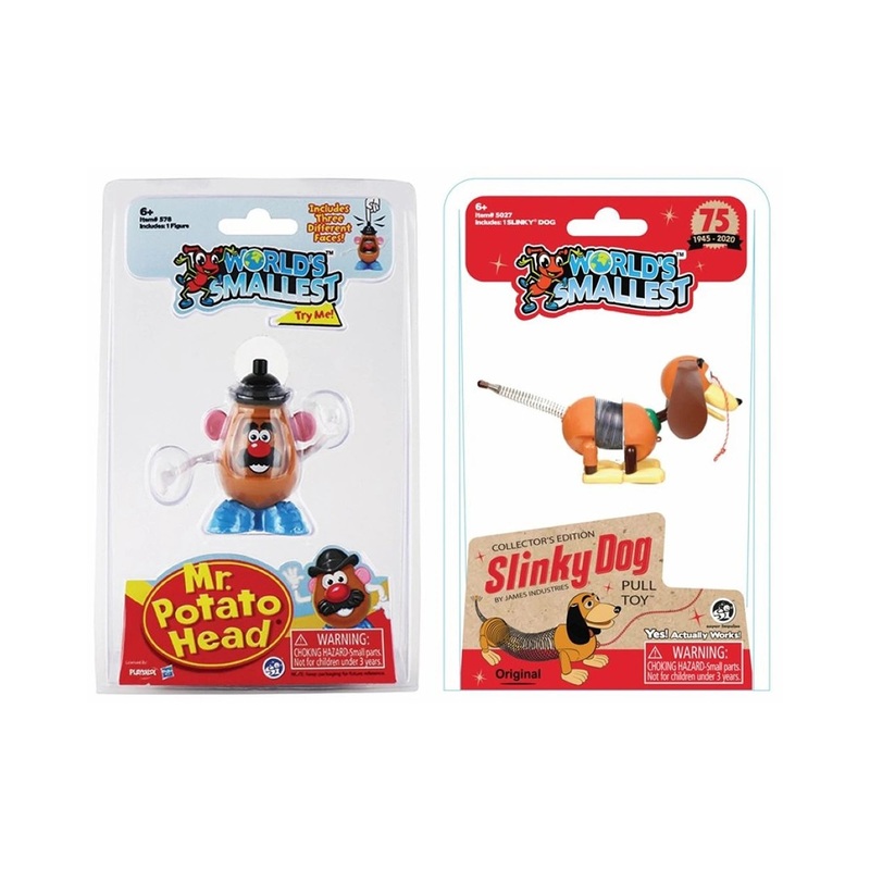 Worlds Smallest Mr Potato Head & Slinky - Assorted