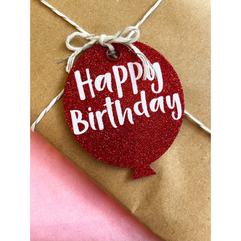 Candlebark Birthday Balloon Tag