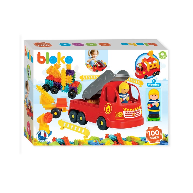 Bloko Fire Truck 100 Piece Set