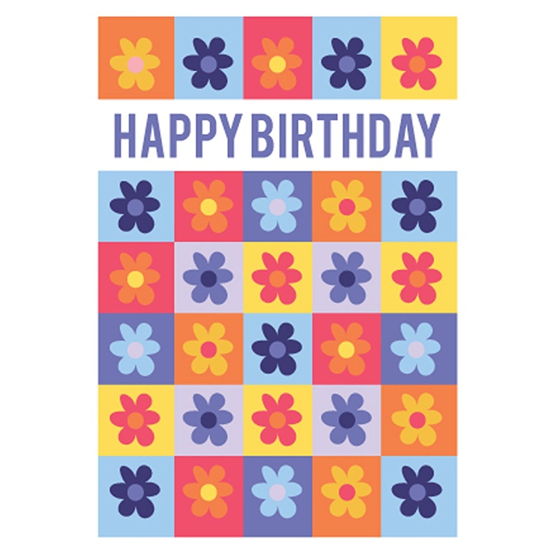 Candle Bark Birthday Daisies Card