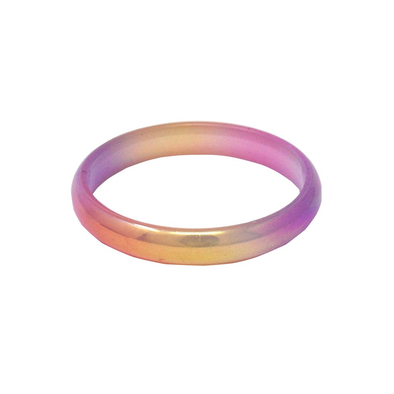 Pink Poppy Bangle Pastel Iridescent Multi Colored